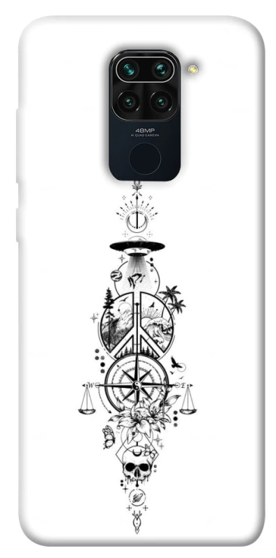 Чехол на Xiaomi Redmi Note 9 / Redmi 10X Tattoo ver.7 фото 1 из 1