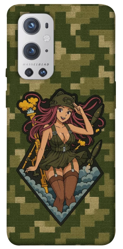 Чехол на OnePlus 9 Pro Military Waifu фото 1 из 1