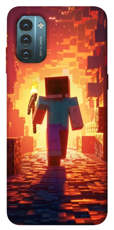Чохол на Nokia G21 Minecraft adventure фото 1 з 1