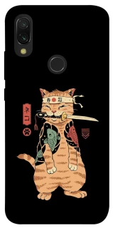 Чохол на Xiaomi Redmi 7 Кіт-самурай фото 1 з 1