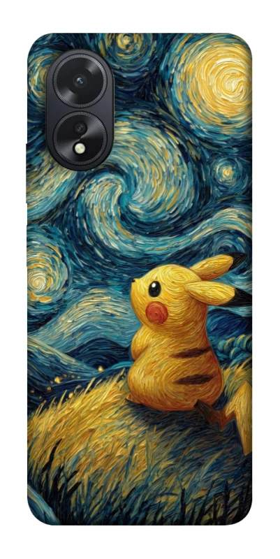 Чехол на Oppo A18 Pikachu and Van Gogh фото 1 из 1