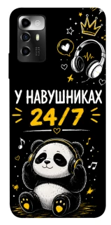Чехол на ZTE Blade V40 Vita У навушниках 24/7 фото 1 из 1