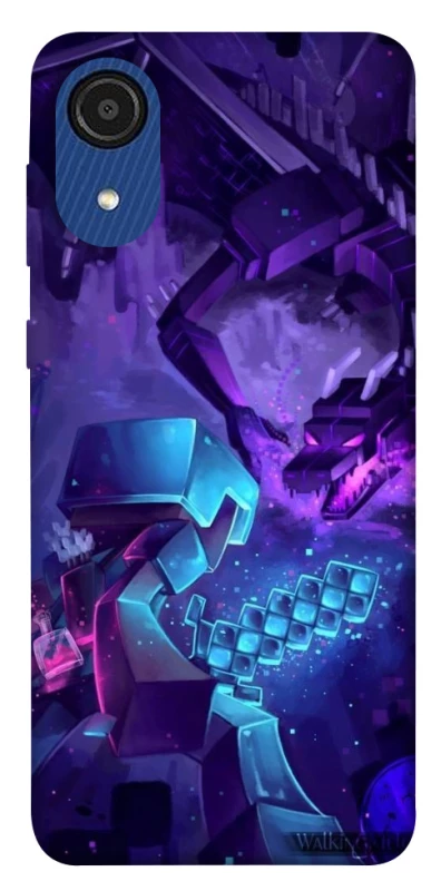Чехол на Samsung Galaxy A03 Core Minecraft dragon фото 1 из 1