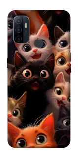 Чохол на Oppo A53 / A32 / A33 happy cats фото 1 Чохол на Oppo A53 / A32 / A33 happy cats фото 1 з 1
