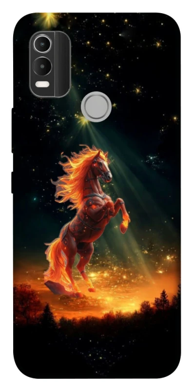 Чохол на Nokia C21 Plus Red Fire Horse ver.2 фото 1 з 1