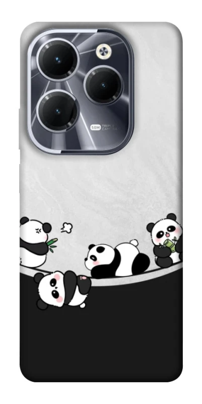 Чехол на Infinix Hot 40 Four pandas фото 1 из 1
