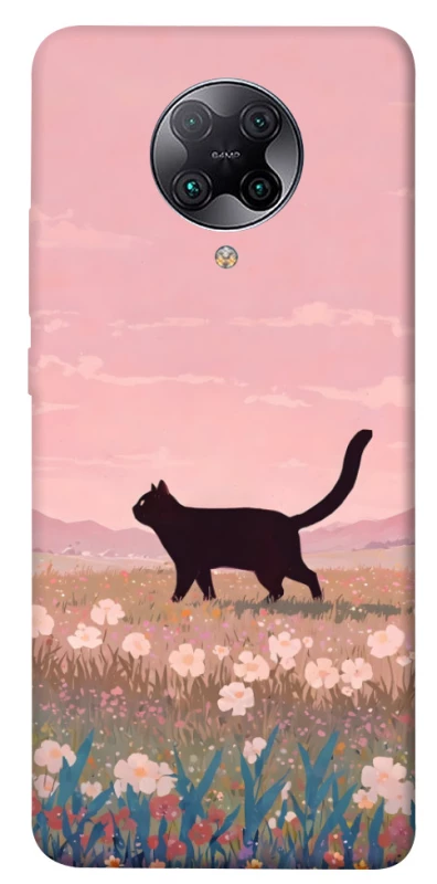 Чохол на Xiaomi Redmi K30 Pro / Poco F2 Pro cat on a field фото 1 з 1