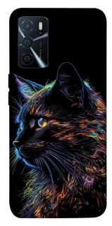 Чохол на Oppo A16s / A16 Чорний кіт фото 1 з 1