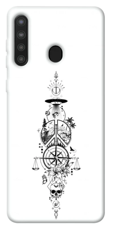 Чехол на Samsung Galaxy A21 Tattoo ver.7 фото 1 из 1