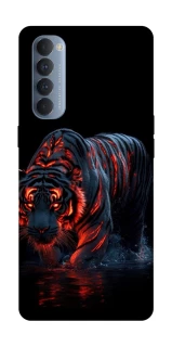 Чохол на Oppo Reno 4 Pro fire tiger фото 1 з 1