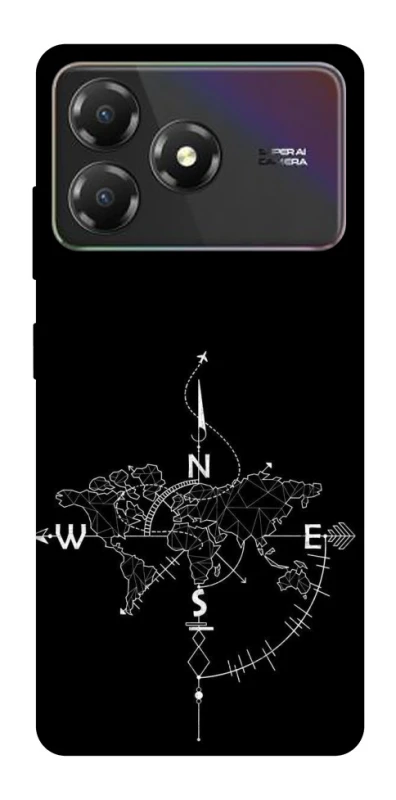 Чохол на ZTE Blade A36 Travel Map фото 1 з 1