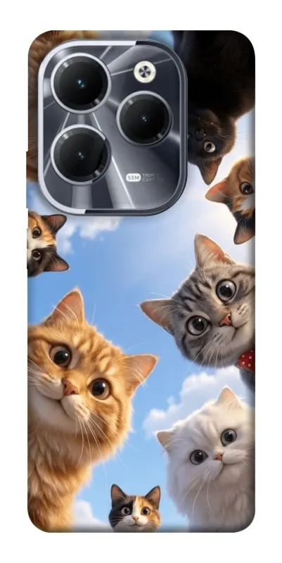 Чехол на Infinix Hot 40 Pro Cats фото 1 из 1