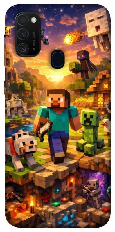 Чохол на Samsung Galaxy M21 Minecraft v6 фото 1 з 1