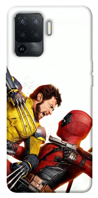 Чехол на Oppo Reno 5 Lite Deadpool and Wolverine фото 1 из 1