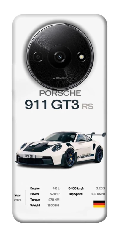 Чохол на Xiaomi Redmi A3 Porsche 911 GT3 фото 1 з 1