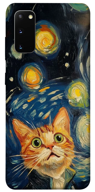Чехол на Samsung Galaxy S20 paint cat фото 1 из 1