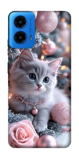 Чохол на Motorola Moto G45 Christmas Kitty фото 1 з 1