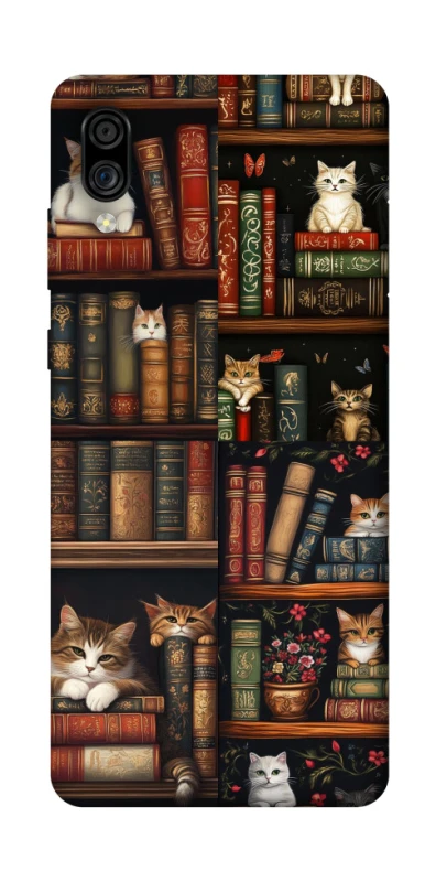 Чехол на ZTE Blade A5 (2020) Cats & Books фото 1 из 1