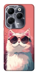 Чохол на Infinix Hot 40 Pro Сat with glasses фото 1 з 1