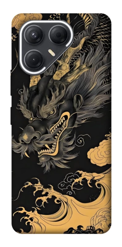 Чохол на TECNO Pova 7 gold dragon фото 1 з 1