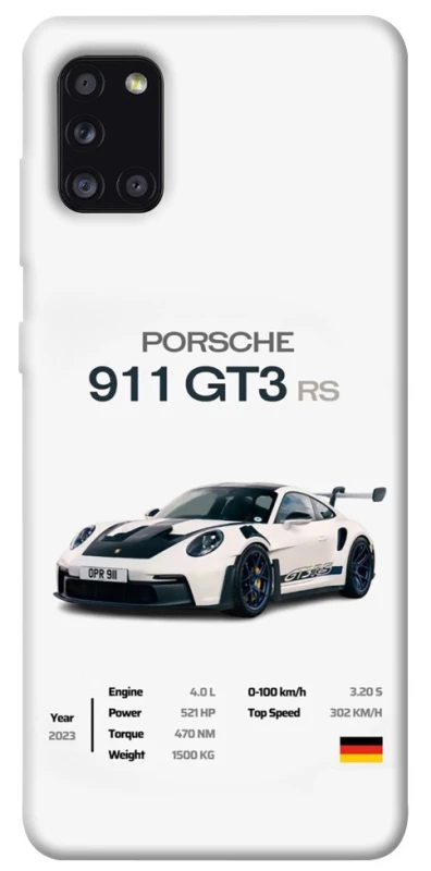 Чехол на Samsung Galaxy A31 Porsche 911 GT3 фото 1 из 1