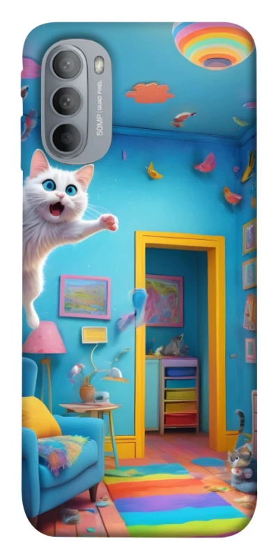 Чохол на Motorola Moto G31 crazy cat фото 1 з 1