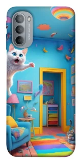 Чохол на Motorola Moto G31 crazy cat фото 1 з 1