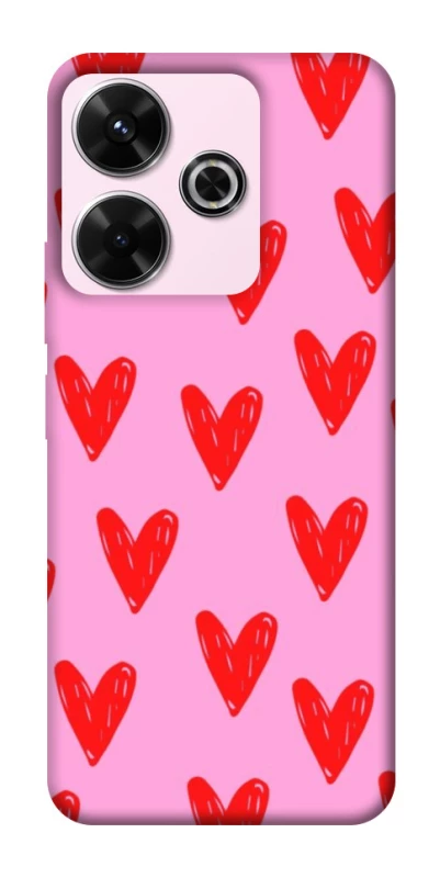 Чохол на Xiaomi Redmi 13 4G Red hearts 2 фото 1 з 1