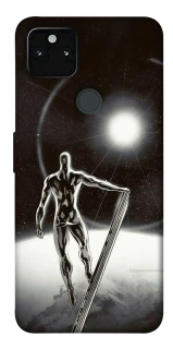 Чехол на Google Pixel 5A Серебряный сёрфер фото 1 из 1