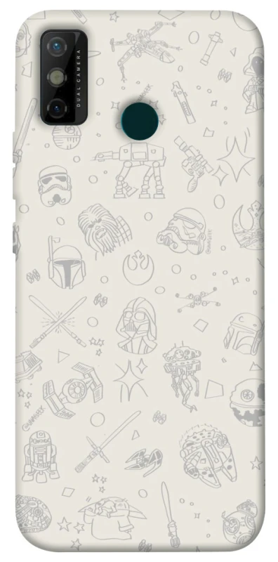 Чохол на TECNO Spark 6 Go Star Wars background ver.1 фото 1 з 1