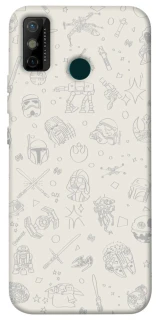Чохол на TECNO Spark 6 Go Star Wars background ver.1 фото 1 з 1