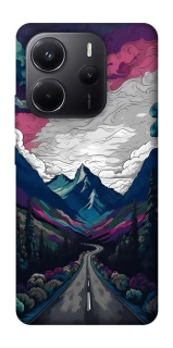 Чехол на Xiaomi Redmi Note 14 5G Нарисованные горы фото 1 из 1