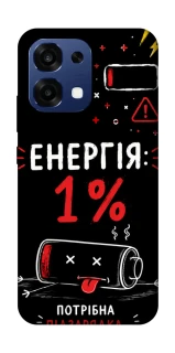 Чехол на Oppo A6 Pro 4G/5G Енергія: 1% фото 1 из 2