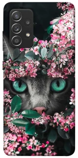 Чохол на Samsung Galaxy A52 4G / A52 5G Кіт в квітах фото 1 з 1