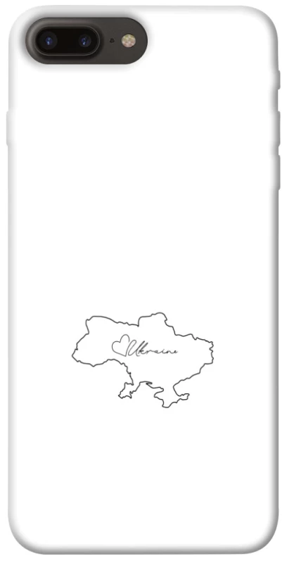 Чохол на Apple iPhone 7 plus / 8 plus Ukraine map фото 1 з 1