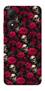 Чехол на ZTE Blade A34 4G Черепа и розы фото 1 из 1