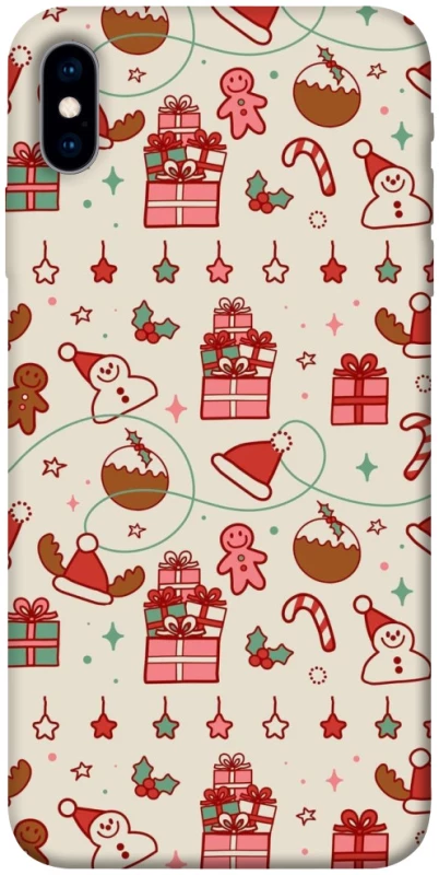 Чохол на Apple iPhone X (5.8") Новорічний v14 фото 1 з 1