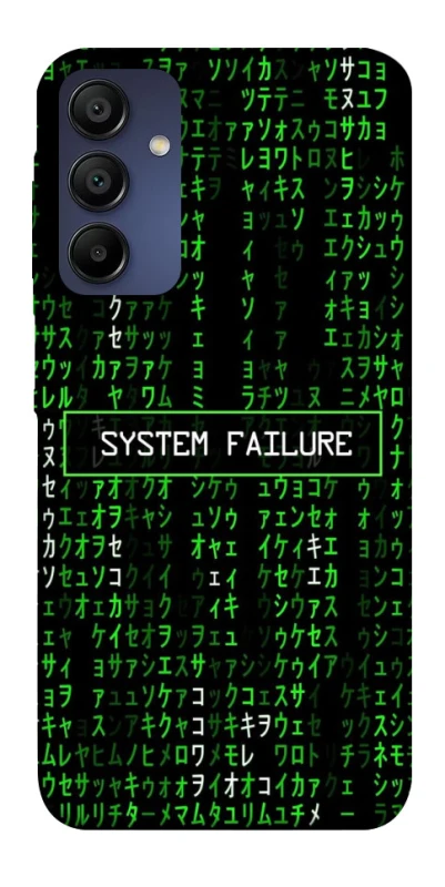 Чохол на Samsung Galaxy A15 4G/5G Matrix system failure фото 1 з 1