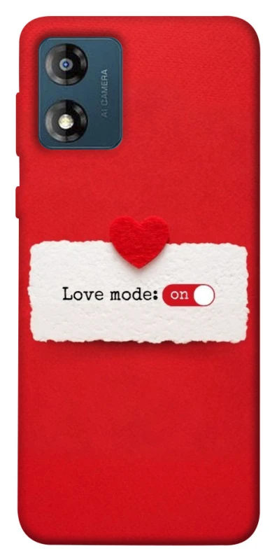 Чохол на Motorola Moto E13 Love Mode ON фото 1 з 1