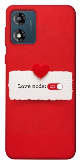 Чохол на Motorola Moto E13 Love Mode ON фото 1 з 1