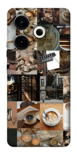 Чохол на TECNO Pova 6 Neo (LI6) Coffee collage ver.3 фото 1 з 1