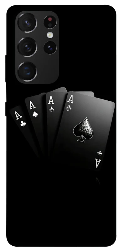 Чохол на Samsung Galaxy S21 Ultra Black Cards фото 1 з 1