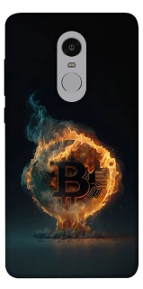 Чохол на Xiaomi Redmi Note 4X / Note 4 (Snapdragon) Fire Bitcoin фото 1 з 1