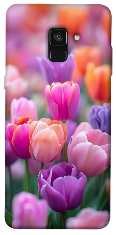 Чохол на Samsung A530 Galaxy A8 (2018) Тюльпанове поле фото 1 з 1
