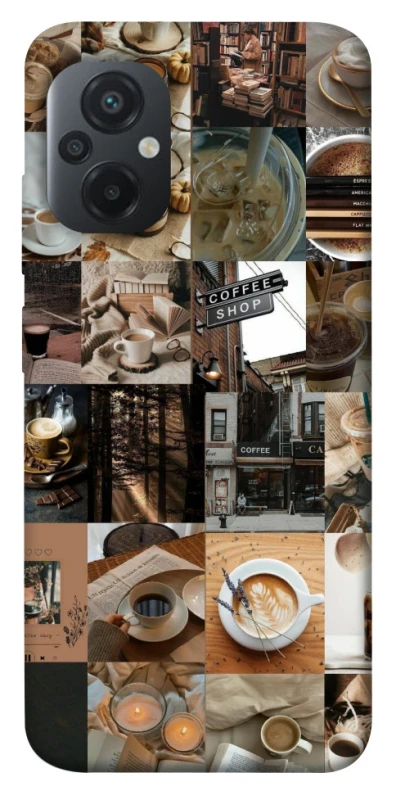 Чохол на Xiaomi Poco M5 Coffee collage ver.3 фото 1 з 1