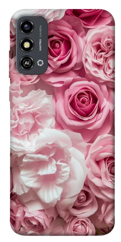 Чехол на ZTE Blade A53 Розовые цветы фото 1 из 1