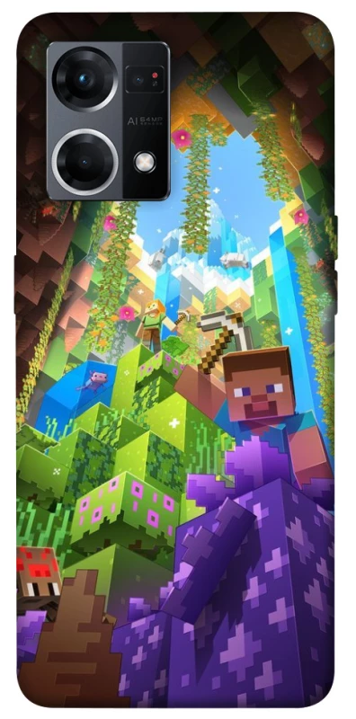 Чохол на Oppo Reno 7 4G Minecraft forever фото 1 з 1