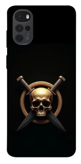 Чохол на Motorola Moto G22 Golden Skull фото 1 з 1