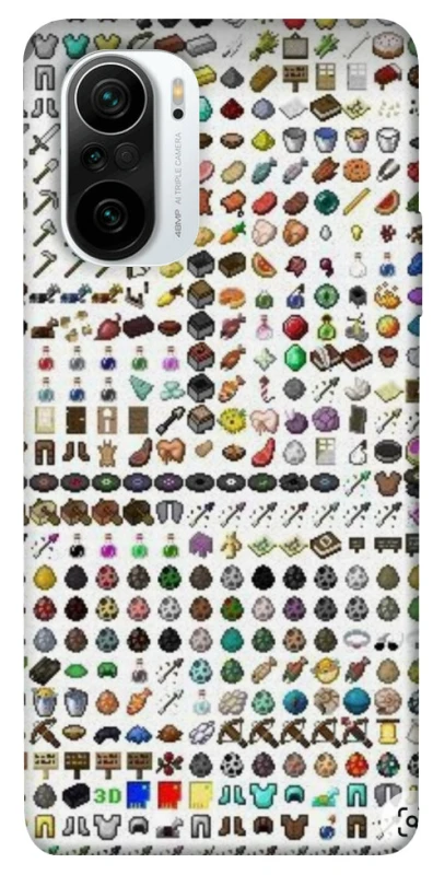 Чохол на Xiaomi Redmi K40 / K40 Pro / K40 Pro+ / Poco F3 Minecraft v2 фото 1 з 1