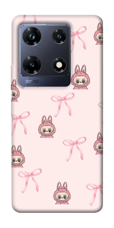 Чехол на Infinix Note 30 Pro Pink bows and Labubus фото 1 из 1